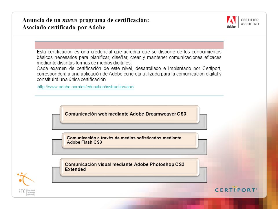 Anuncio de un nuevo programa de certificación: Asociado certificado por Adobe