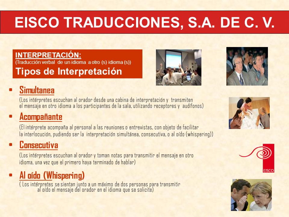 EISCO TRADUCCIONES, S.A. DE C. V.