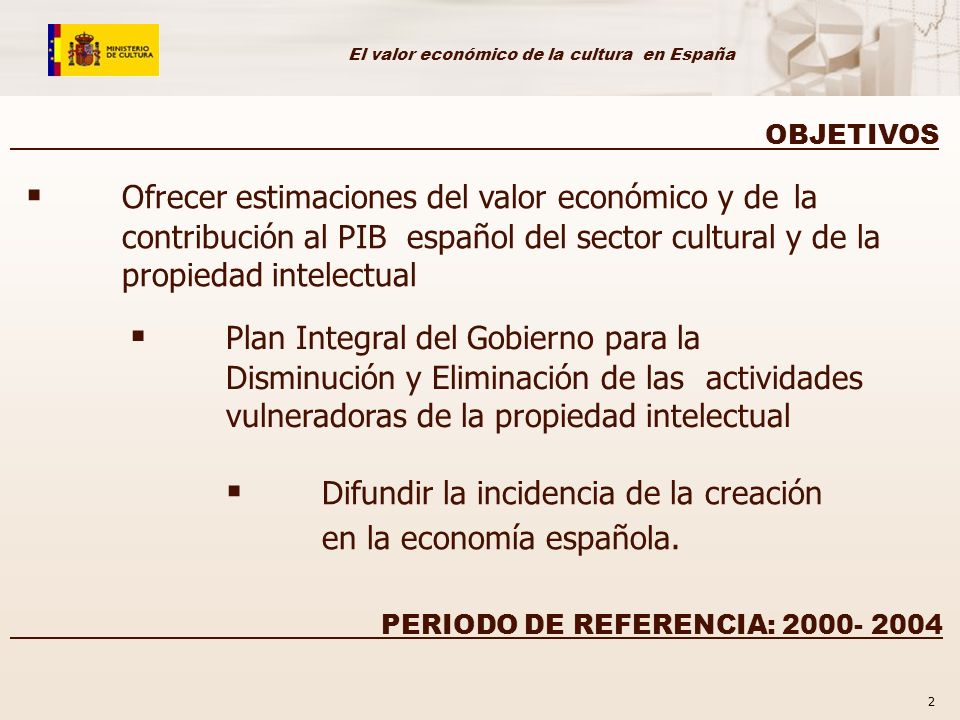 Difundir la incidencia de la creación en la economía española.