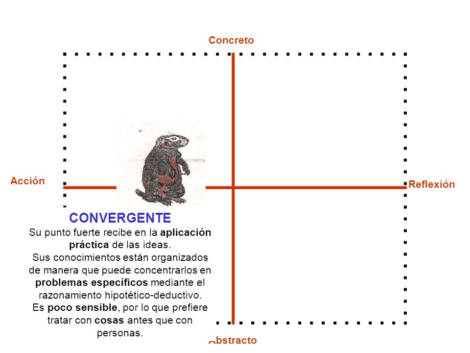 Su punto fuerte recibe en la aplicación práctica de las ideas.