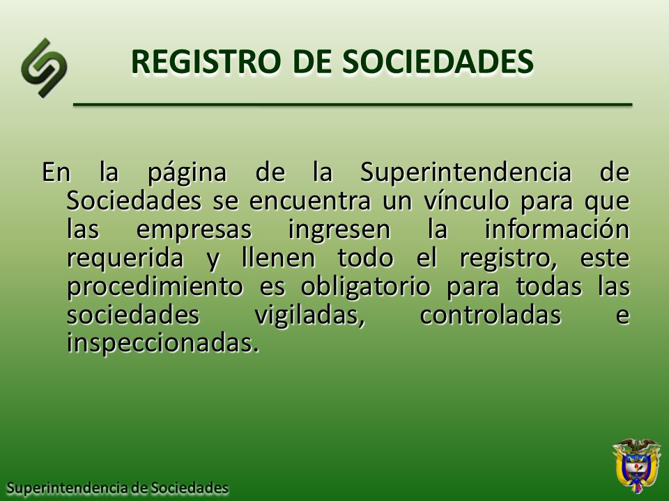 REGISTRO DE SOCIEDADES