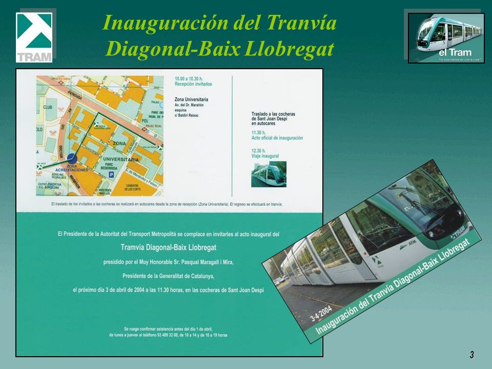 Inauguración del Tranvía Diagonal-Baix Llobregat