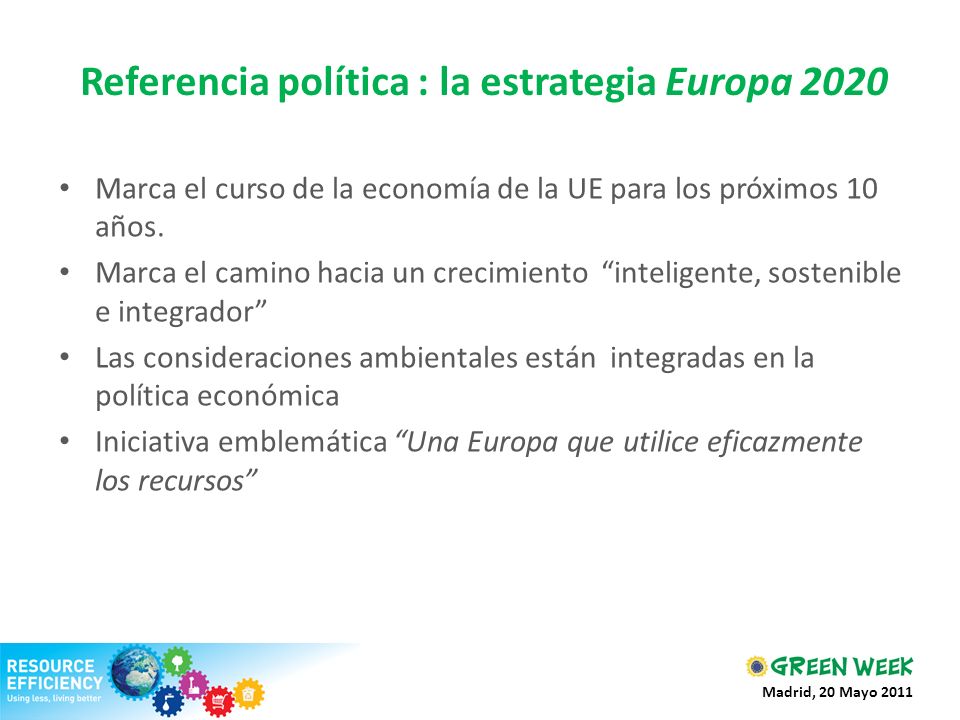 Referencia política : la estrategia Europa 2020