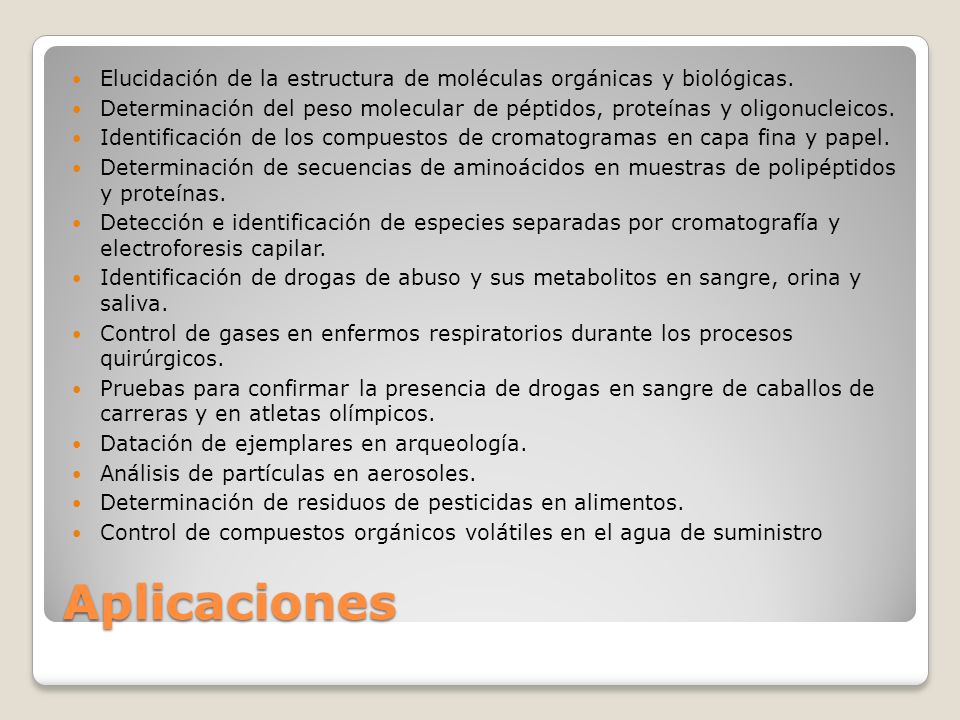Elucidación de la estructura de moléculas orgánicas y biológicas.