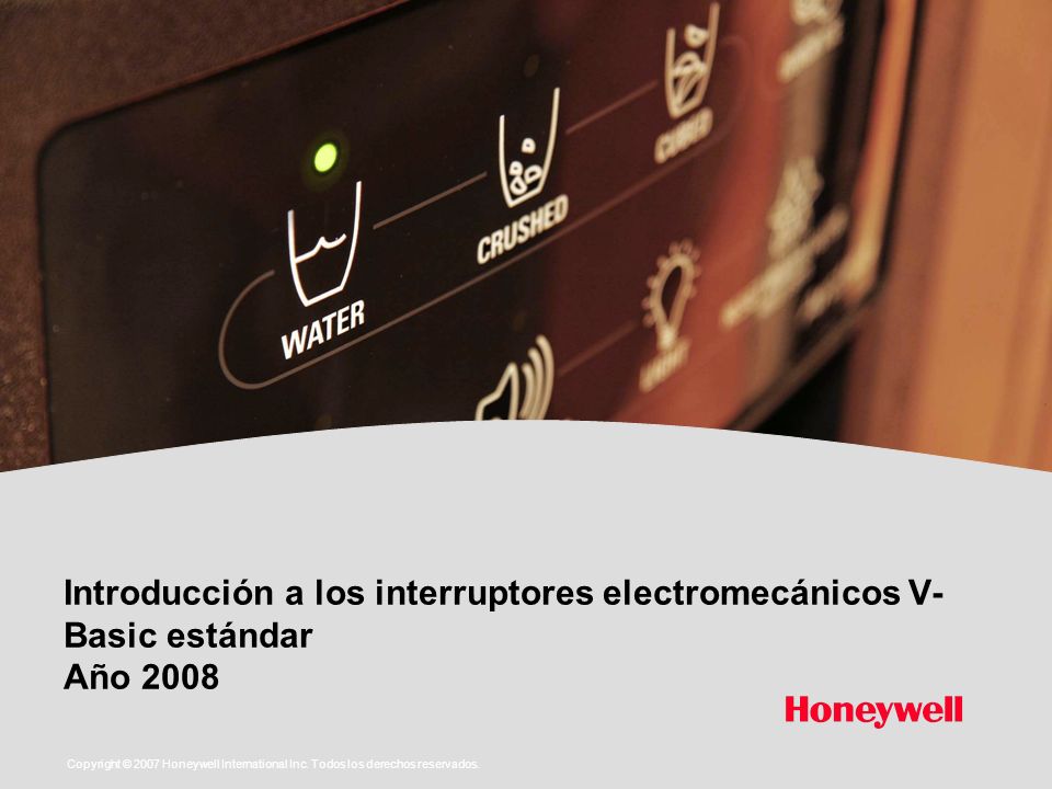 Introducción a los interruptores electromecánicos V-Basic estándar Año 2008