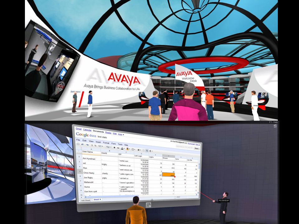 Let’s now quickly talk about another immersive, next generation application utilizing avitars and virtual worlds.. It is an application called Web.alive