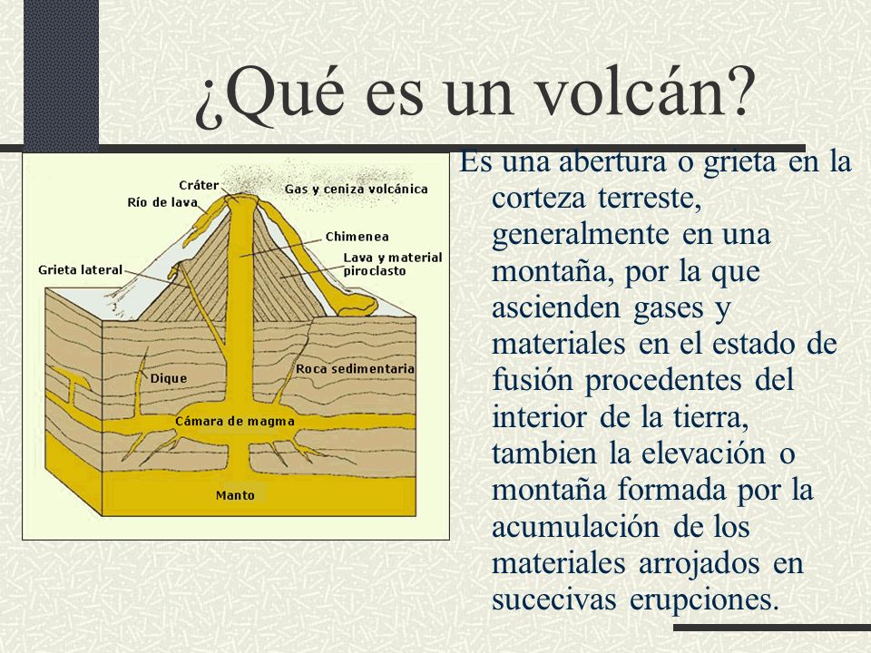 ¿Qué es un volcán