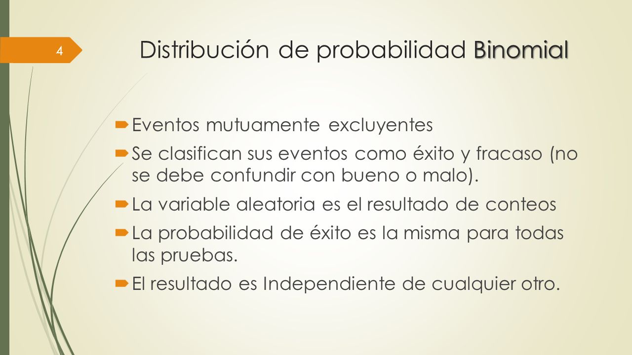 Distribución de probabilidad Binomial