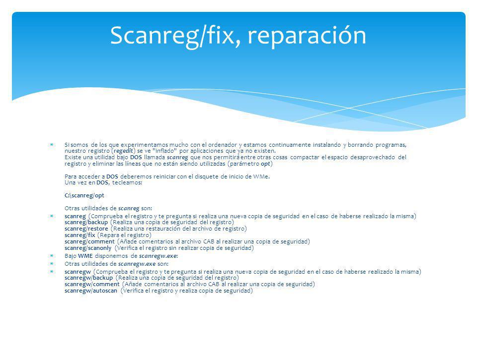 Scanreg.exe Windows Vista Scanreg.exe Windows Vista