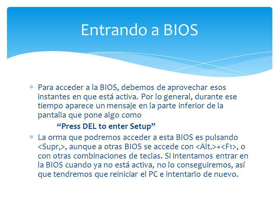 Entrando a BIOS