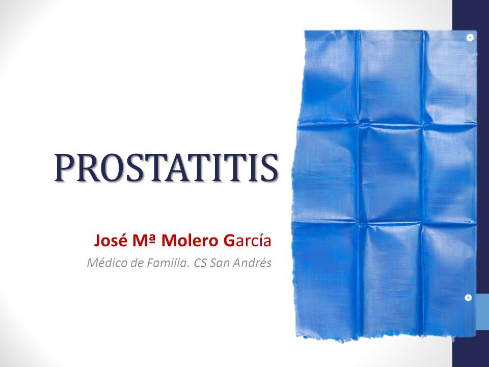 José Mª Molero García Médico de Familia. CS San Andrés