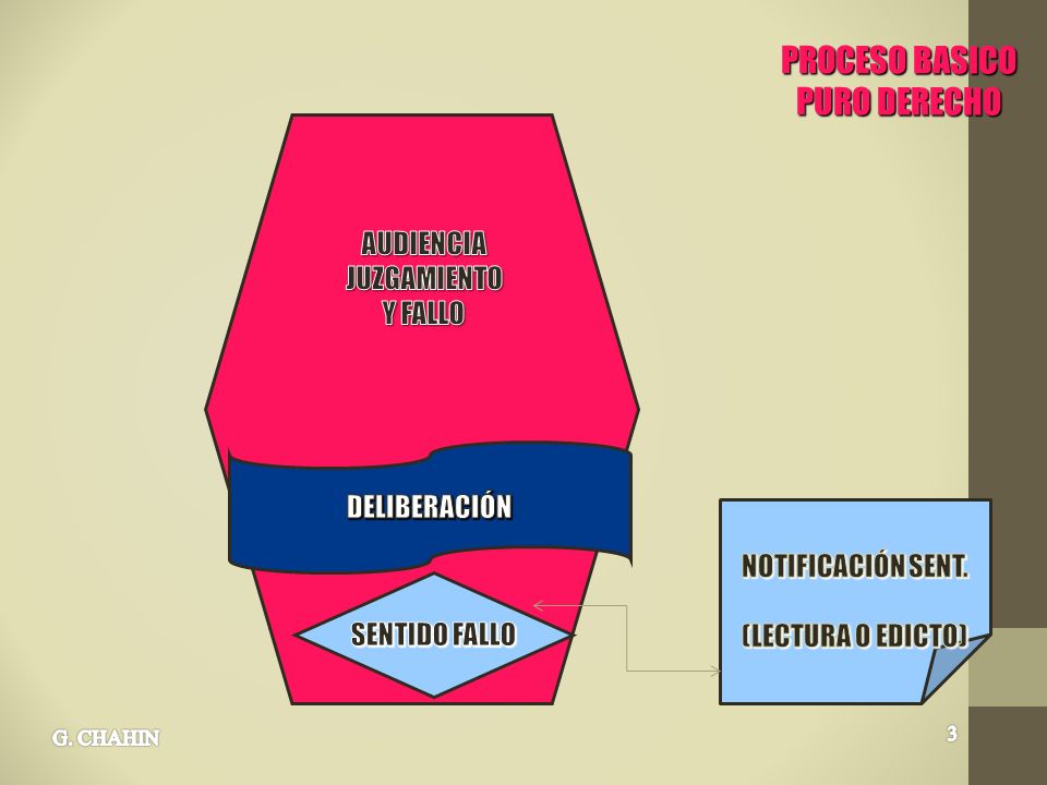 PROCESO BASICO PURO DERECHO AUDIENCIA JUZGAMIENTO Y FALLO DELIBERACIÓN