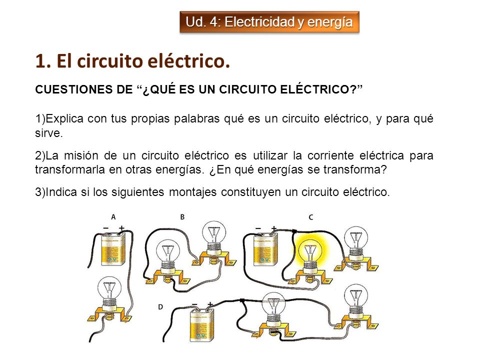 Ud. 4: Electricidad y energía