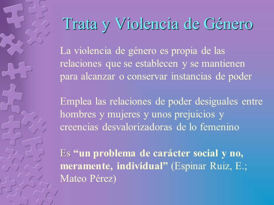 Trata y Violencia de Género