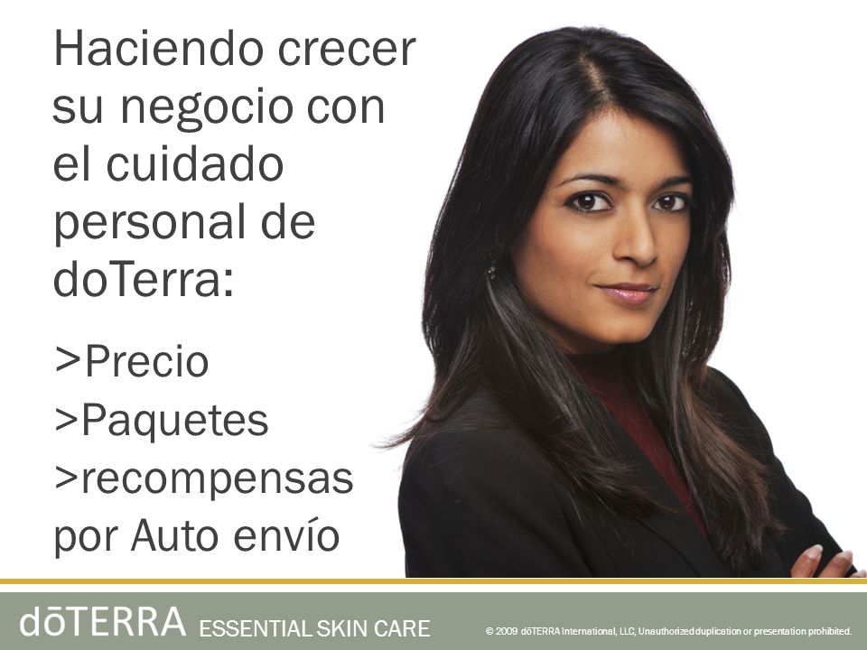 Haciendo crecer su negocio con el cuidado personal de doTerra: