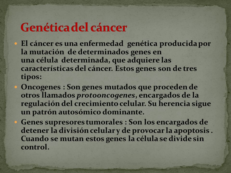 Genética del cáncer