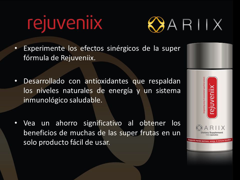 Experimente los efectos sinérgicos de la super fórmula de Rejuveniix.