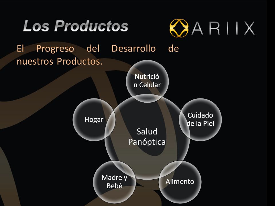 Los Productos El Progreso del Desarrollo de nuestros Productos.