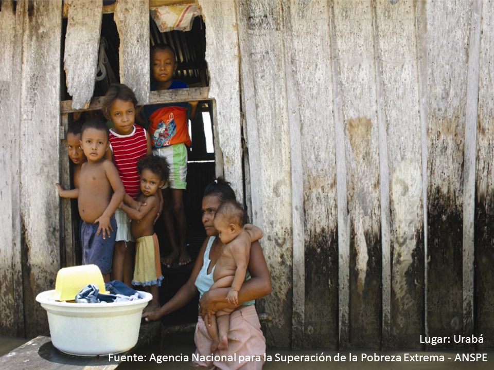 Lugar: Urabá Fuente: Agencia Nacional para la Superación de la Pobreza Extrema - ANSPE