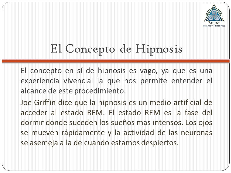 El Concepto de Hipnosis