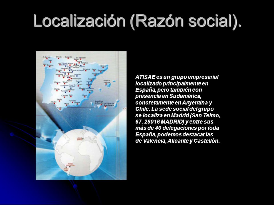 Localización (Razón social).
