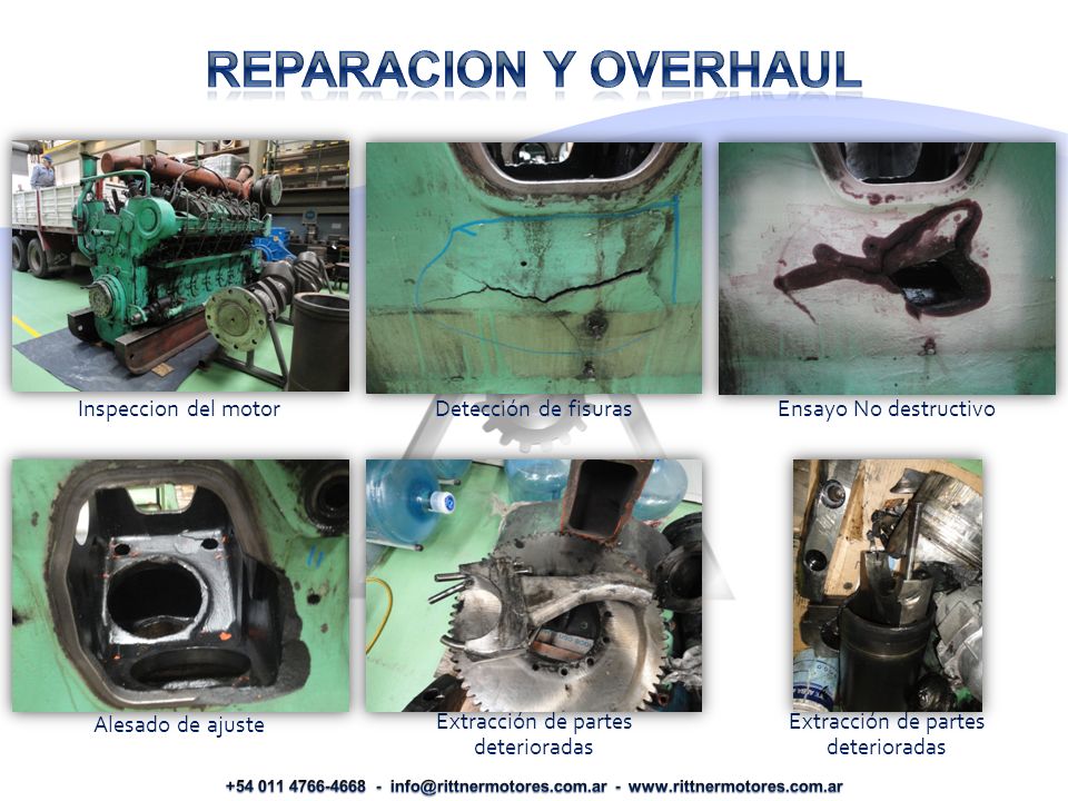 REPARACION Y OVERHAUL Inspeccion del motor Detección de fisuras