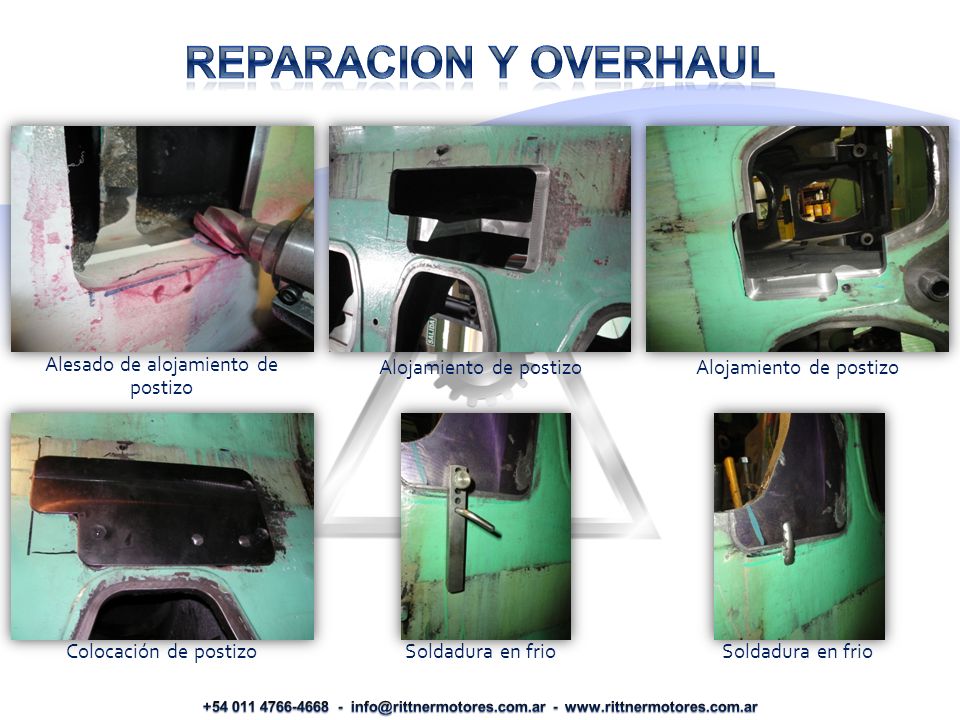 REPARACION Y OVERHAUL Alesado de alojamiento de postizo
