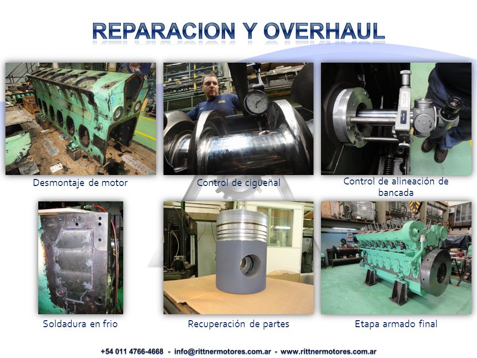 REPARACION Y OVERHAUL Desmontaje de motor Control de cigüeñal