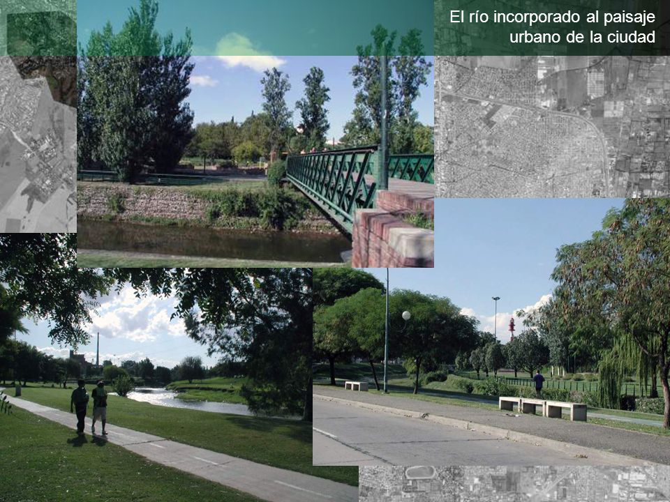 El río incorporado al paisaje urbano de la ciudad