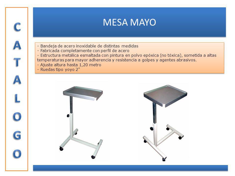 CATALOGO MESA MAYO - Bandeja de acero inoxidable de distintas medidas