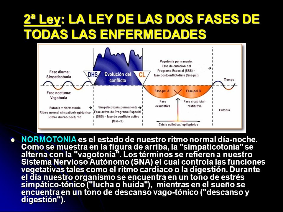 2ª Ley: LA LEY DE LAS DOS FASES DE TODAS LAS ENFERMEDADES