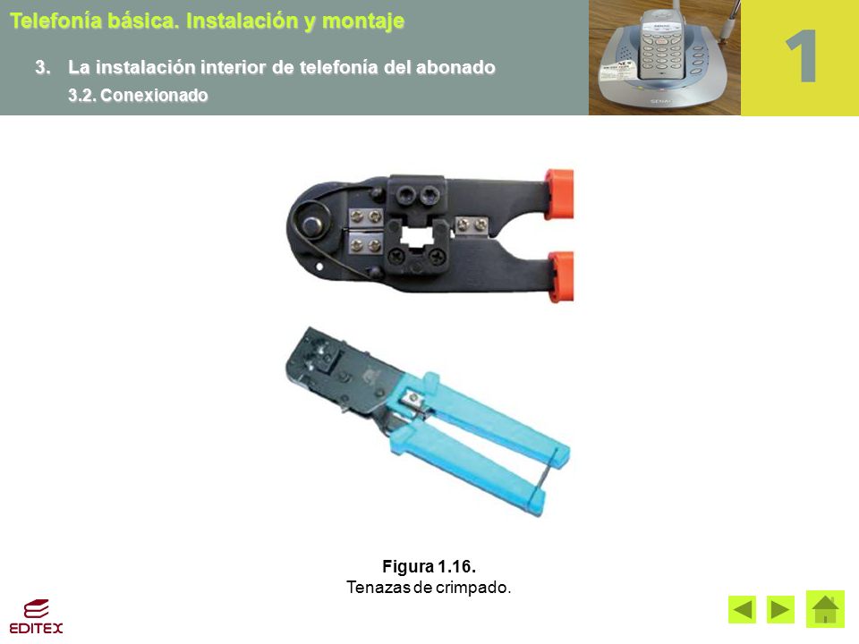 3. La instalación interior de telefonía del abonado 3.2. Conexionado