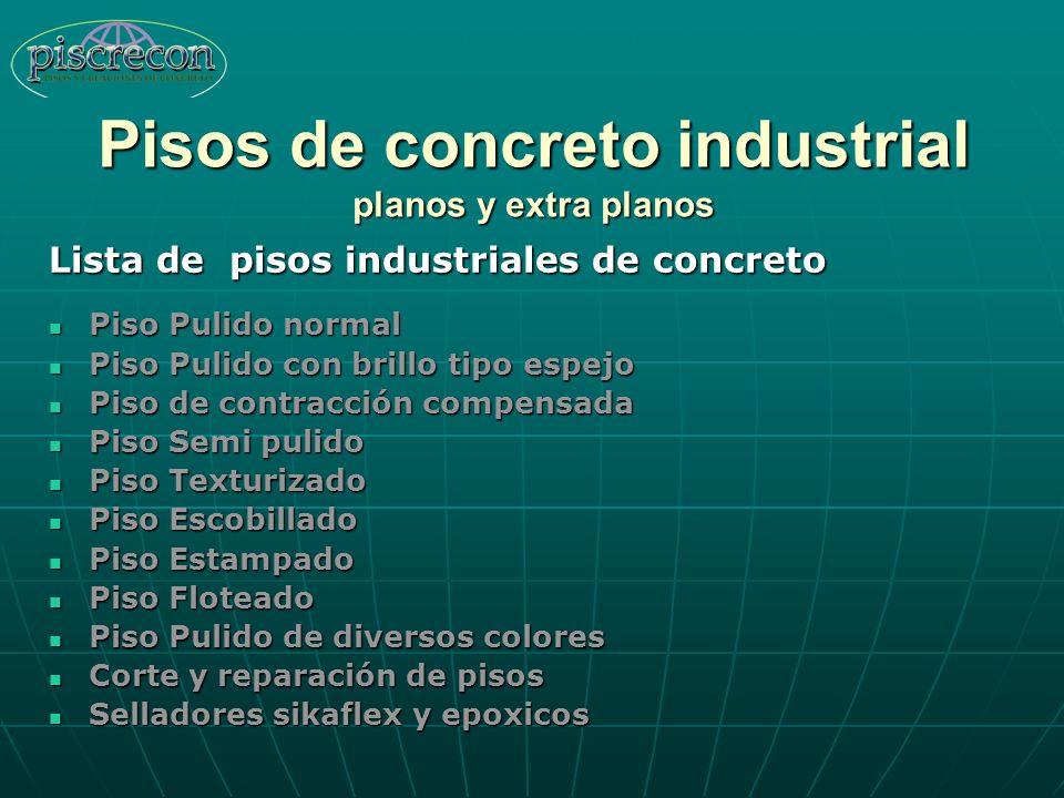 Pisos de concreto industrial planos y extra planos
