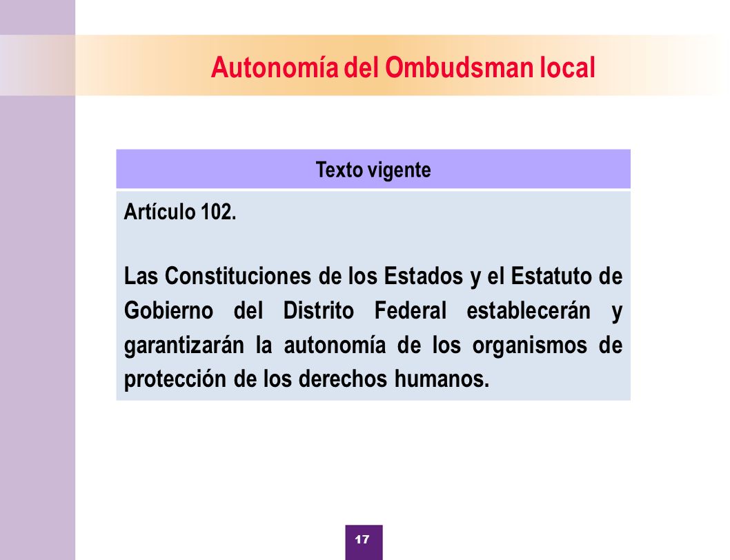 Autonomía del Ombudsman local