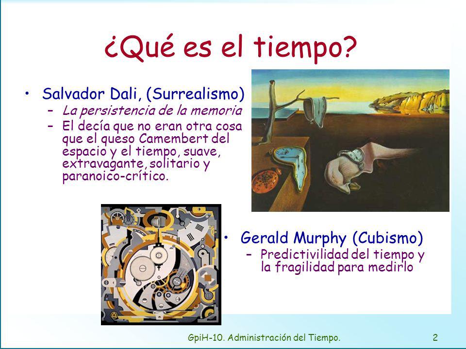 El tiempo es un recurso especial