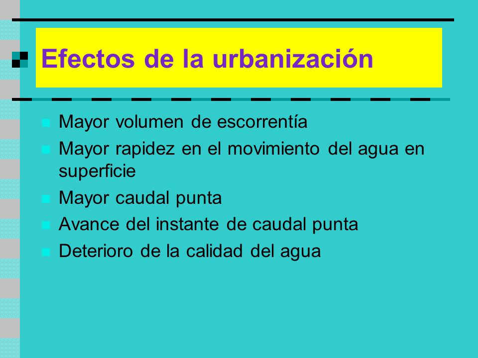 Efectos de la urbanización