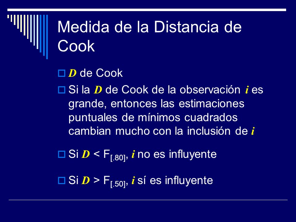 Medida de la Distancia de Cook
