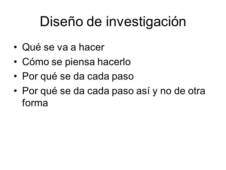 Diseño de investigación