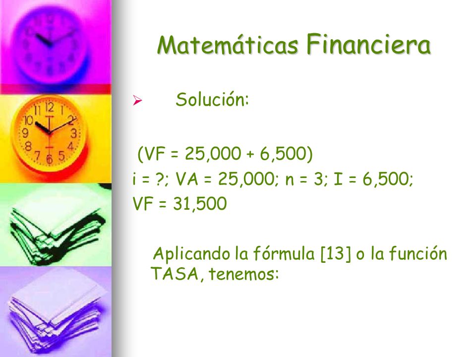 Matemáticas Financiera