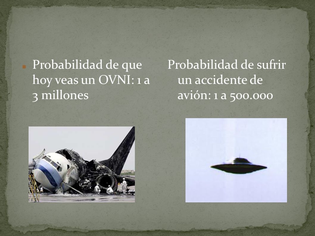 Probabilidad de que hoy veas un OVNI: 1 a 3 millones