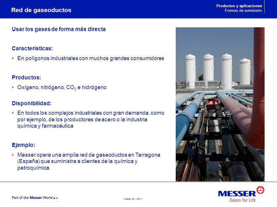 Red de gaseoductos Usar los gases de forma más directa