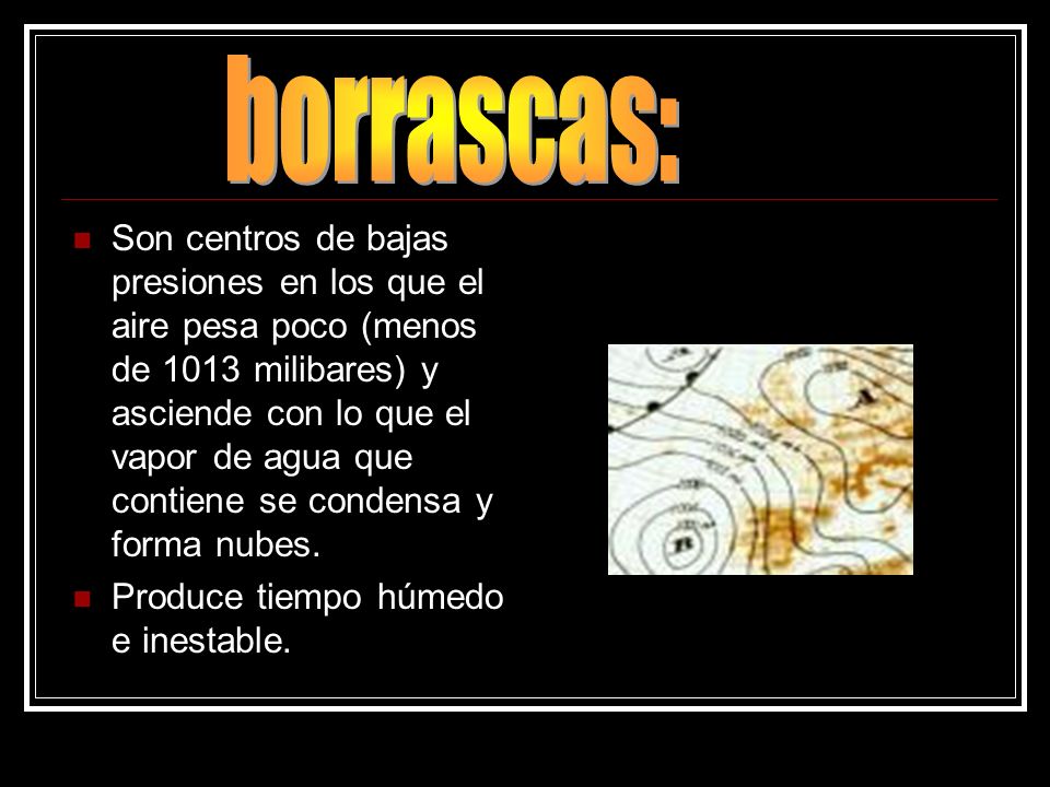 borrascas: