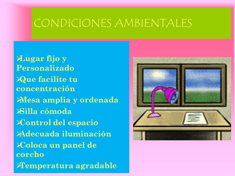 CONDICIONES AMBIENTALES