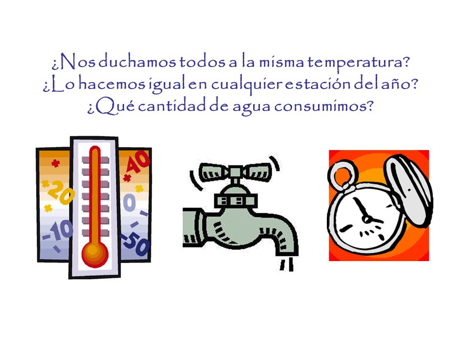 ¿Nos duchamos todos a la misma temperatura