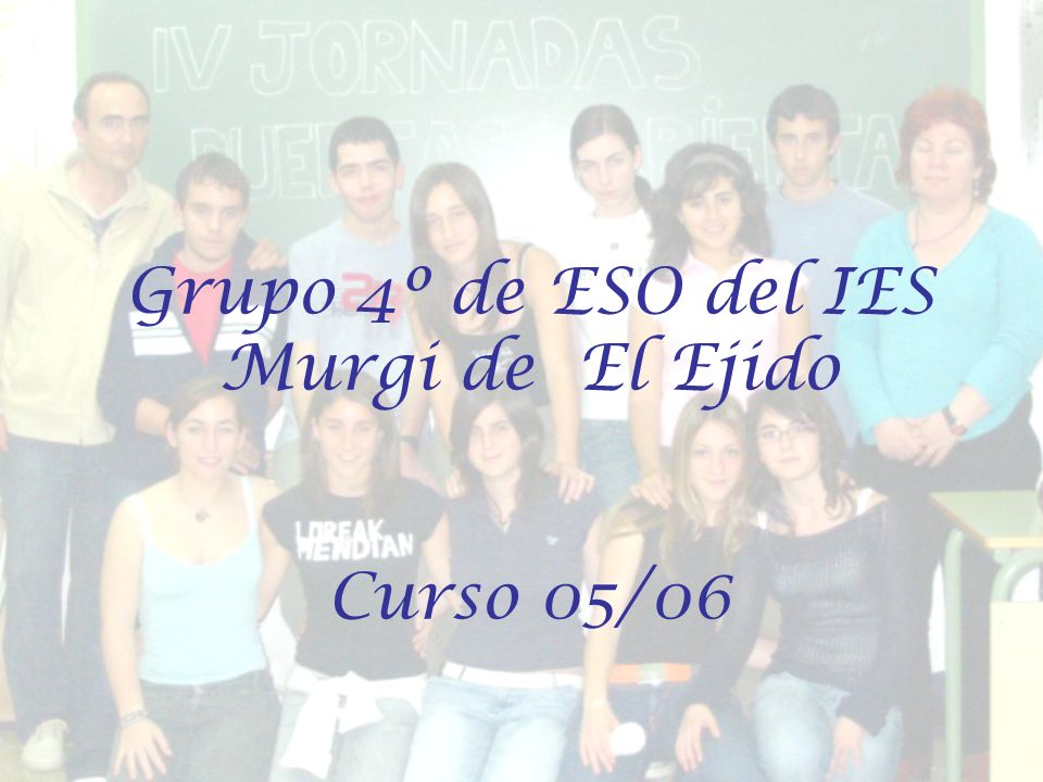 Grupo 4º de ESO del IES Murgi de El Ejido