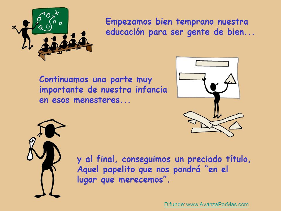 Empezamos bien temprano nuestra educación para ser gente de bien...