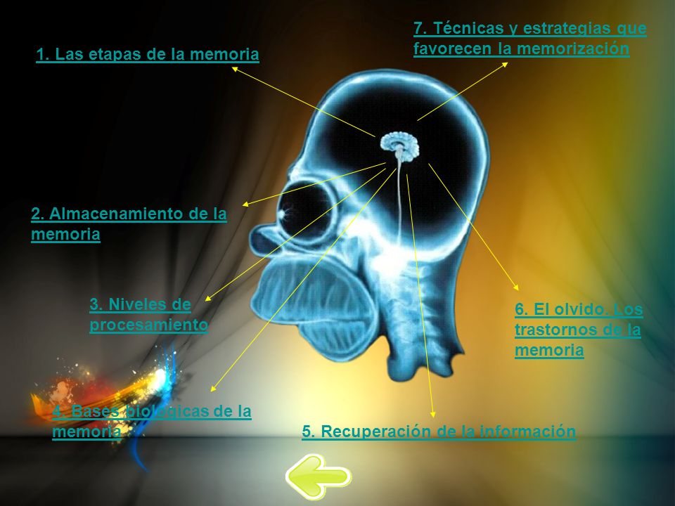 7. Técnicas y estrategias que favorecen la memorización