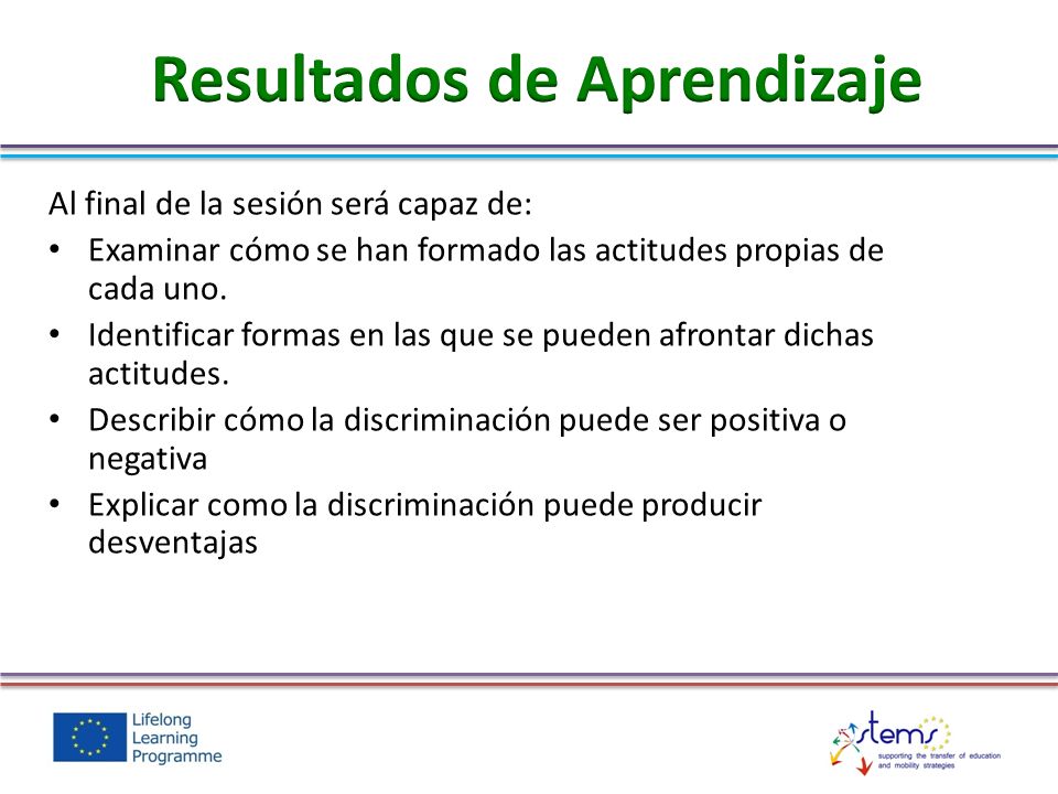 Resultados de Aprendizaje