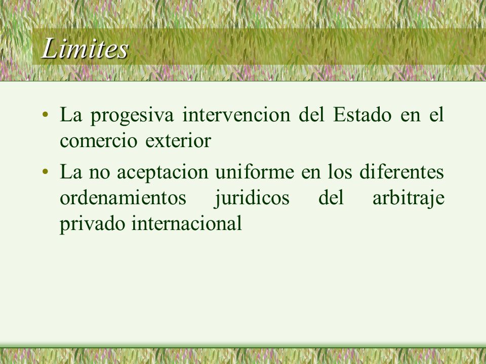 Limites La progesiva intervencion del Estado en el comercio exterior