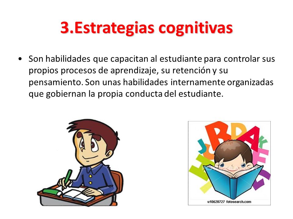 3.Estrategias cognitivas